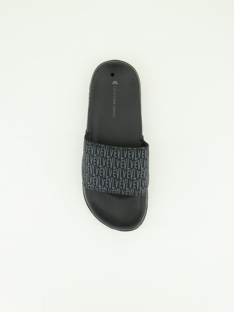 Sandal.AOP And Badge Detail.