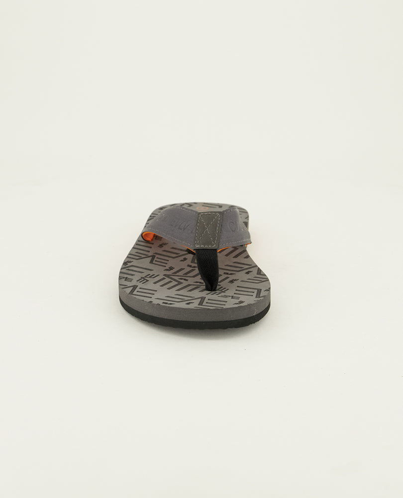 Evolve Charcoal Jacquard Eva Thong Sandal.