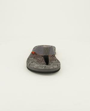 Evolve Charcoal Jacquard Eva Thong Sandal.