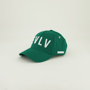Evolve Green Peak Cap.White EVLV Embroidery And Trims.
