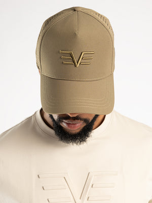 Nylon Punchole Cap.Wing Icon 3D Embroidery.