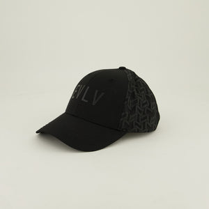 Evolve Black Nylon Peak Cap.Aop Panel.