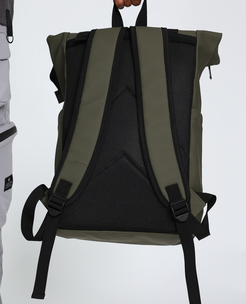 Rubberized Backpack.