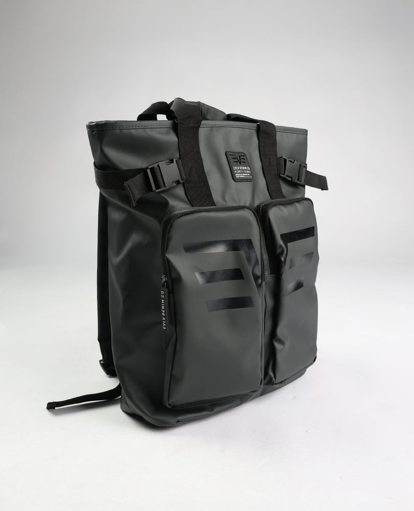 Coated Canvas Utility Tote Backpack.Wing HD Print.