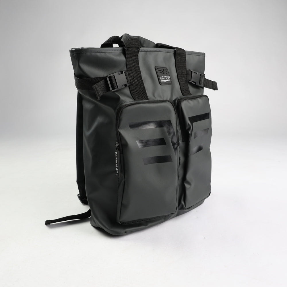 Coated Canvas Utility Tote Backpack.Wing HD Print.