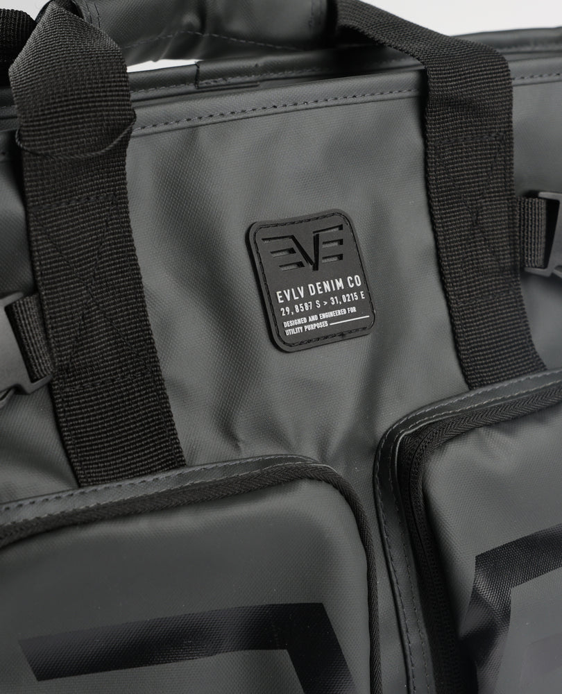 Coated Canvas Utility Tote Backpack.Wing HD Print.