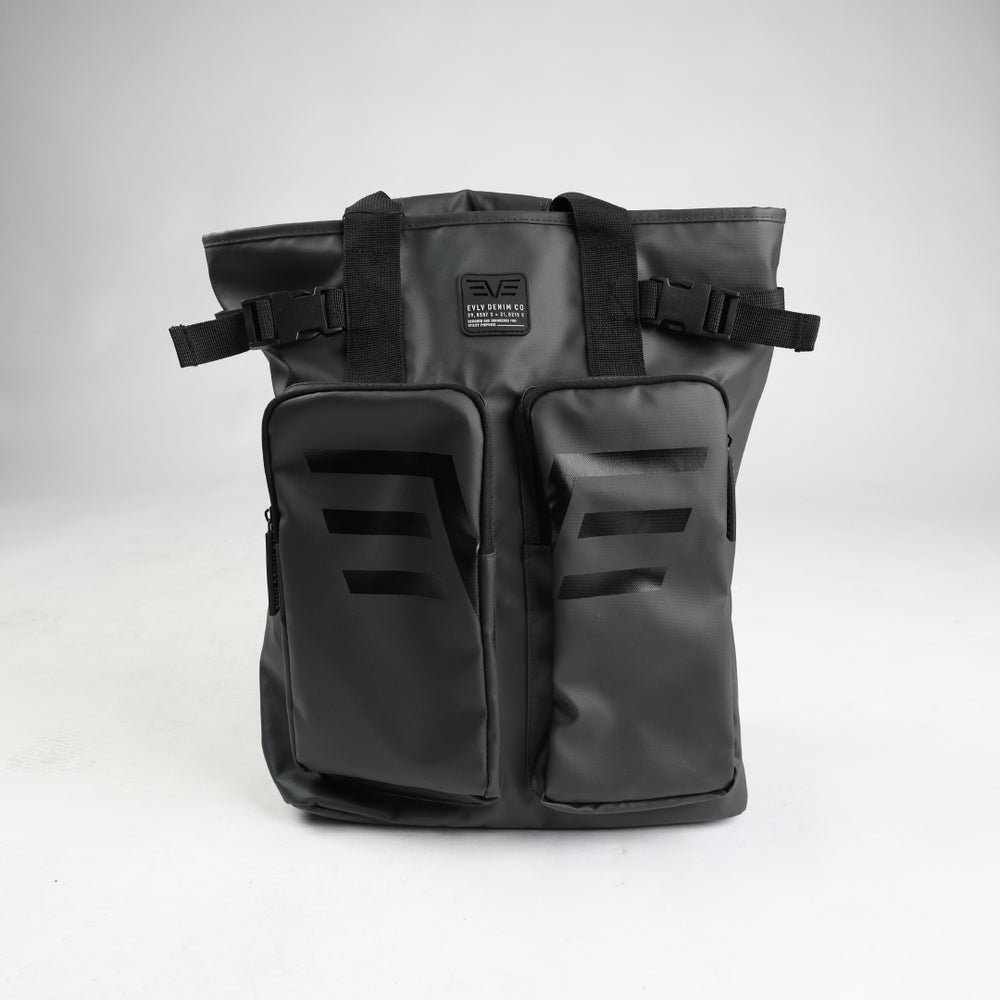 Coated Canvas Utility Tote Backpack.Wing HD Print.