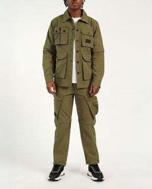 Mens Evolve Zip Off Shirt