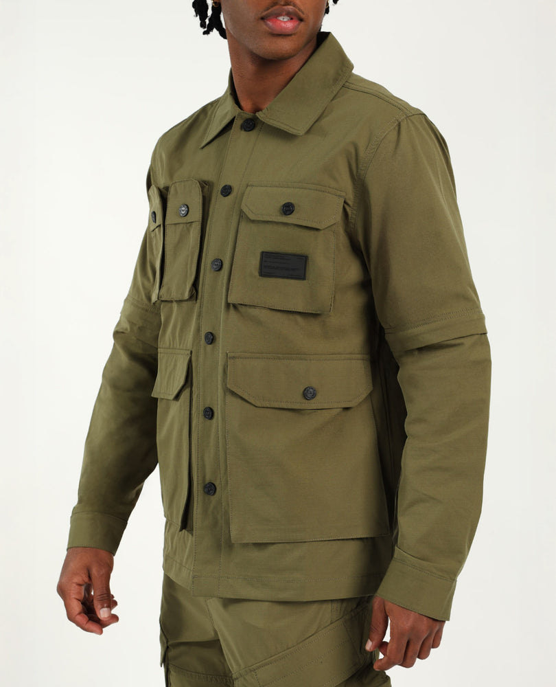 Mens Evolve Zip Off Shirt