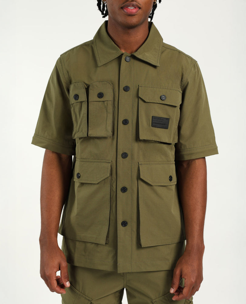 Mens Evolve Zip Off Shirt