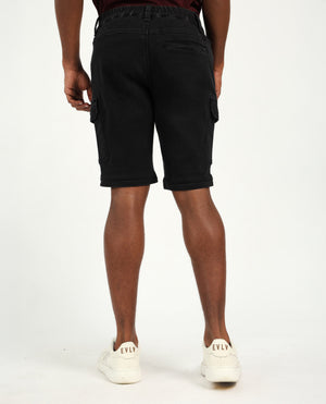 Mens Charcoal Evolve Knitted Shorts