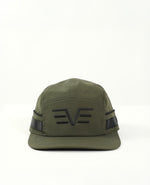 Nylon Ripstop 5 Panel Cap.Jacquard Tape Detail.