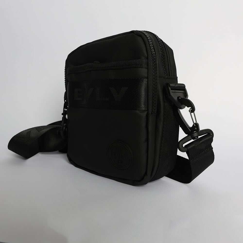 Crossbody Bag.Round Rubber Badge.