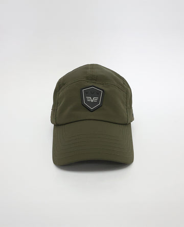 5 Panel Cap.Military Badge Detail.