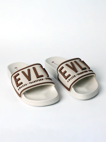 MENS EVOLVE STONE &amp; CHOC CORE SLIDE (3D UPPER