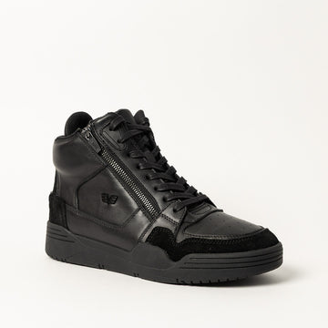 Evolve Black Leather High Top Sneaker